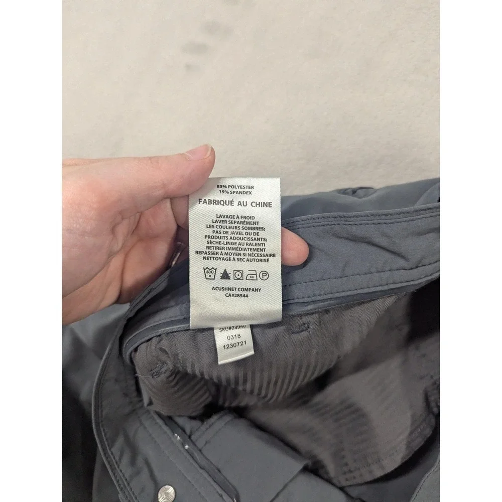 FootJoy Golf Shorts Mens 35 Gray Stretch Athletic‎ Performance Summer Casual